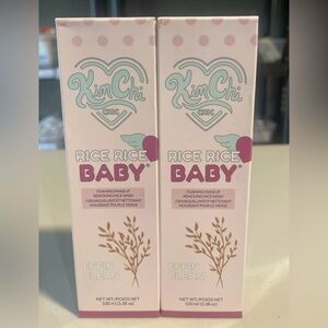 Lot of (2) Kim Chi RICE RICE BABY Foaming Makeup Removing Face Washes 3.38 fl oz
